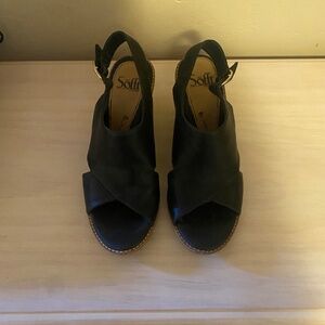 Black Leather Sandal